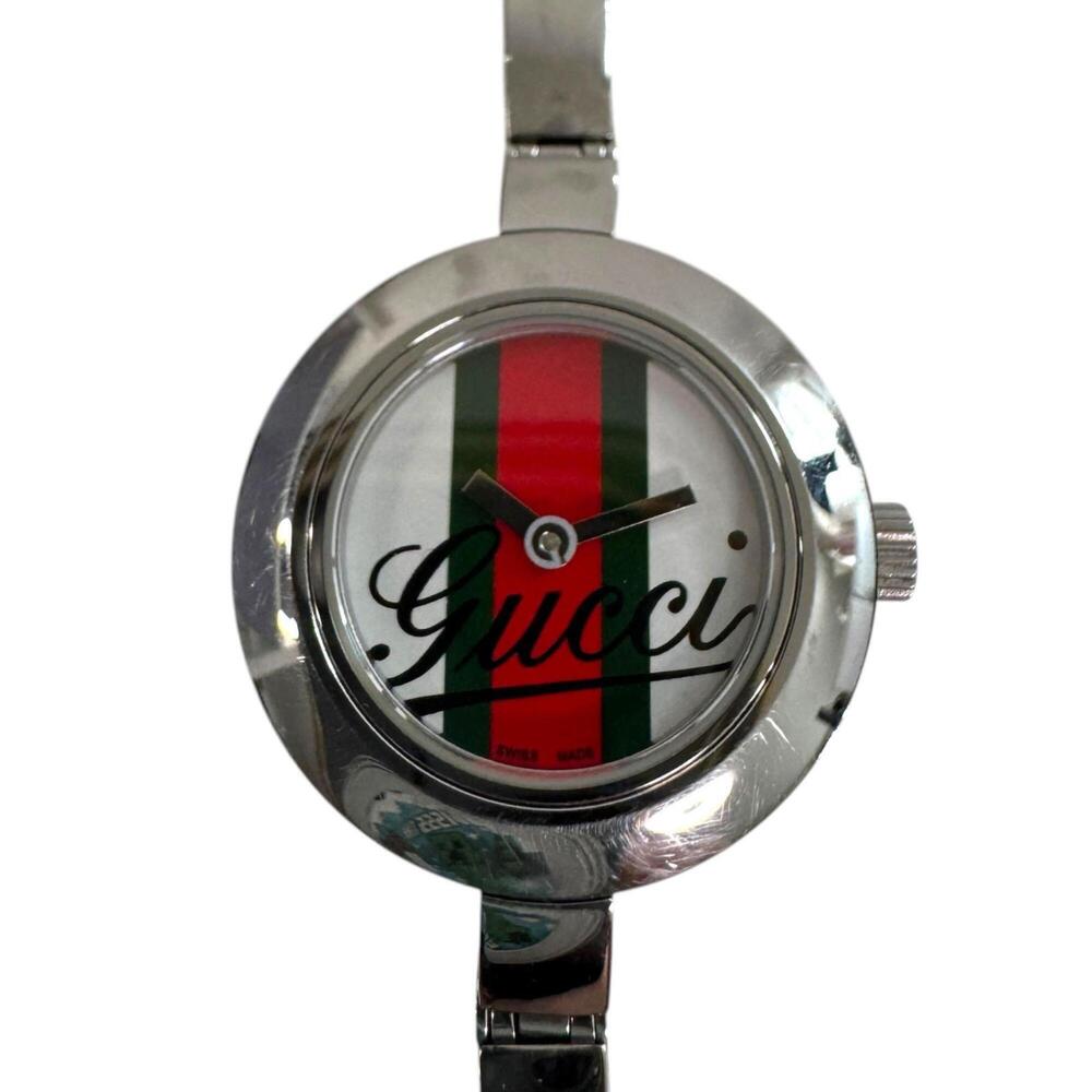 Gucci 105G Circle Sherry Line Bangle Quartz Watch YA105518 for Women